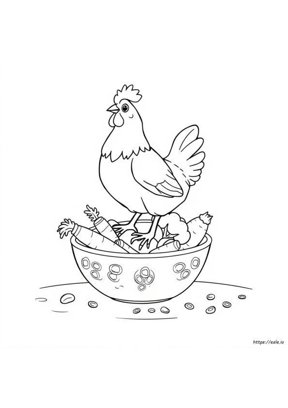 Chicken Food Coloring Pages
