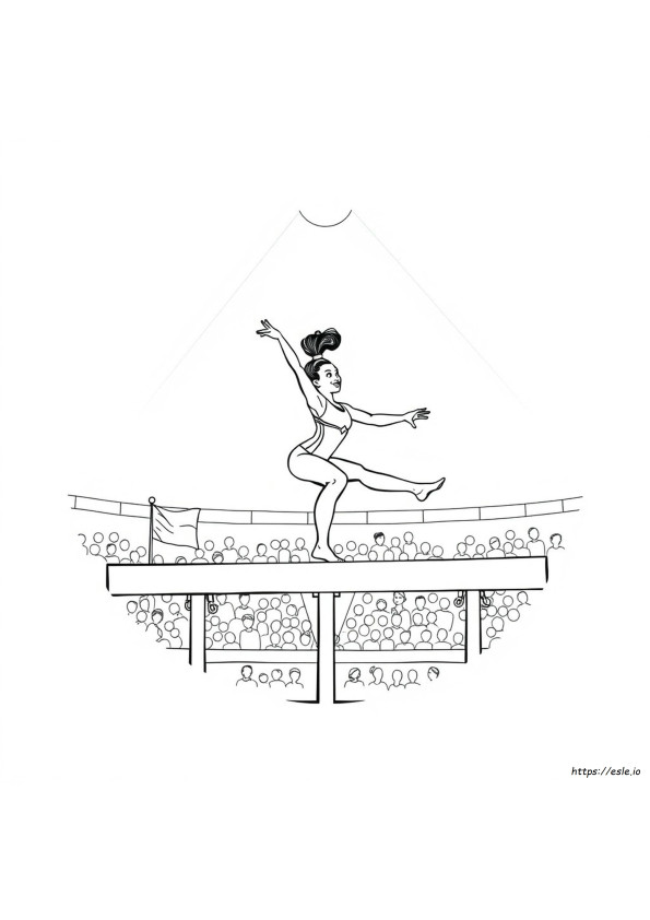 Simone Biles Gambar Mewarnai