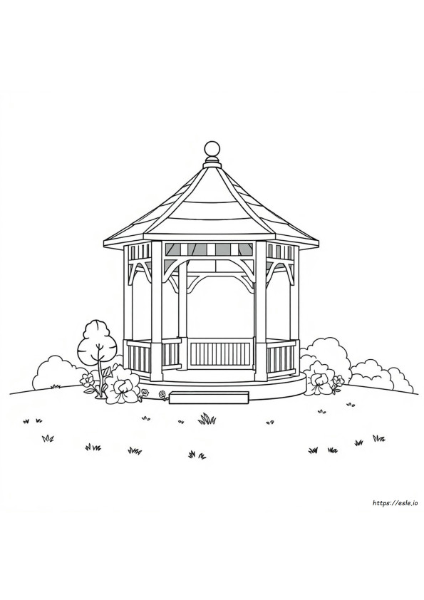 Gazebo Gambar Mewarnai