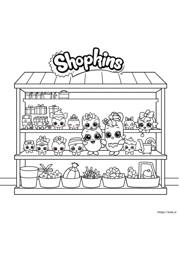 Bonecas Shopkins Em Tamanho Real Para Colorir