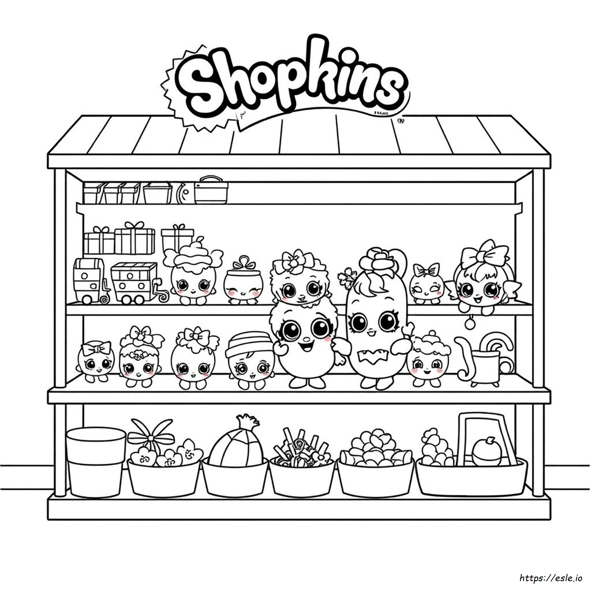 Full Size Shopkins Dolls Coloring Pages