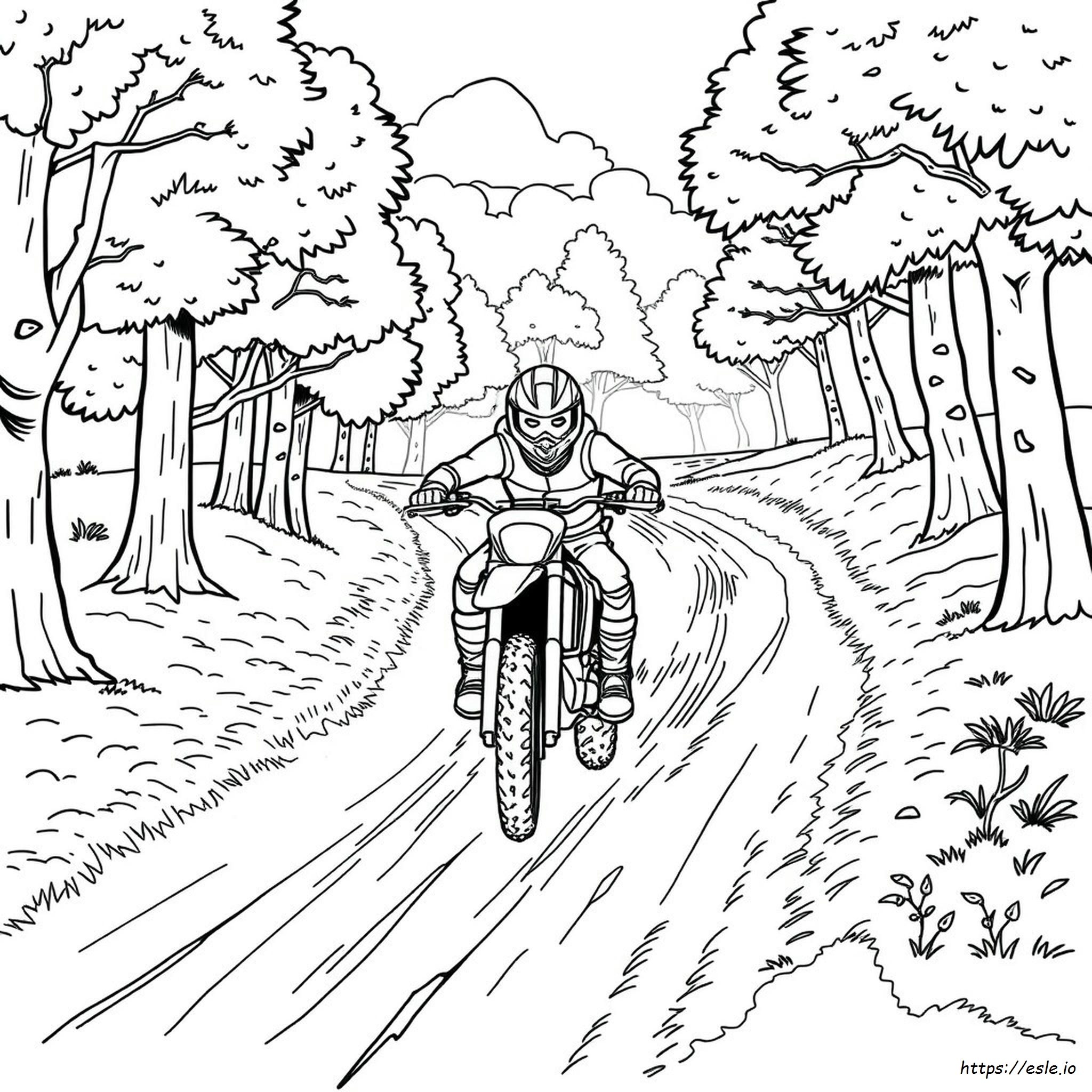 Dirtbike Coloring