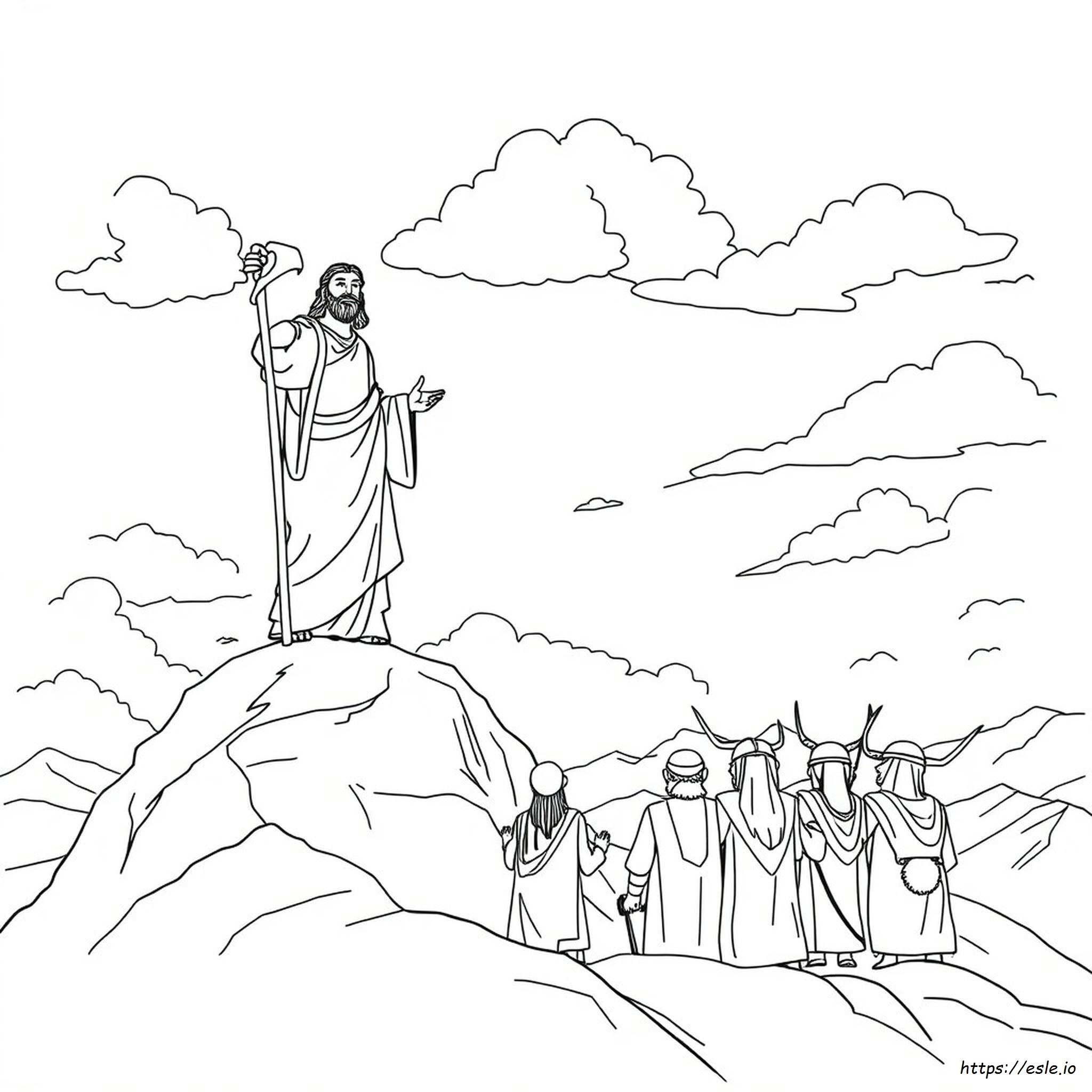 Elijah And Baal Coloring Page