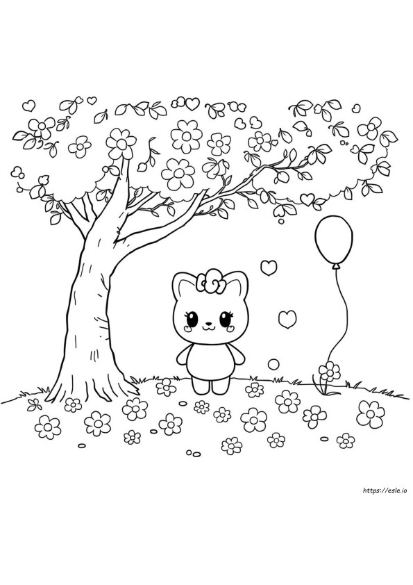 Mocha Sanrio Para Colorear