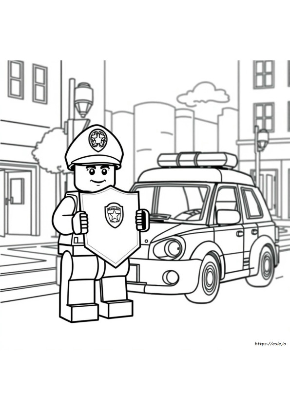 Lego Police Coloring