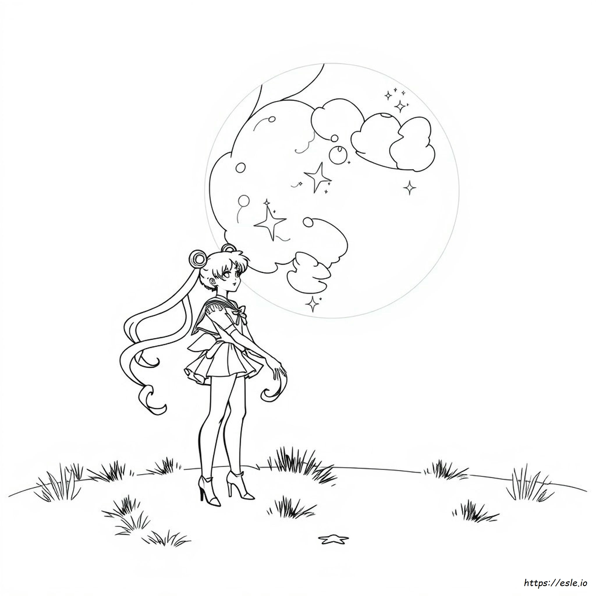 Luna Sailor Moon Coloring Pages