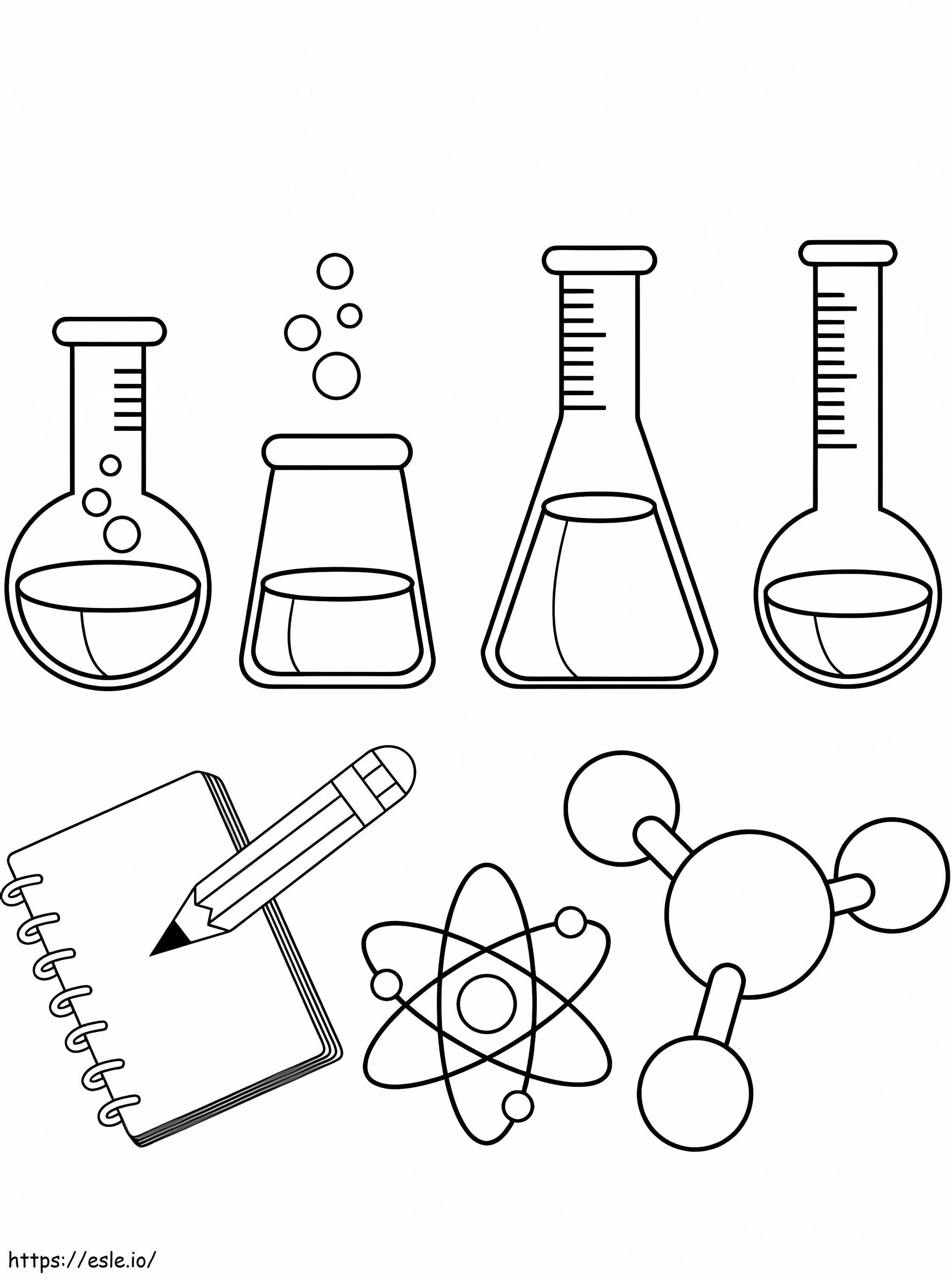 Science Tools 1 coloring page