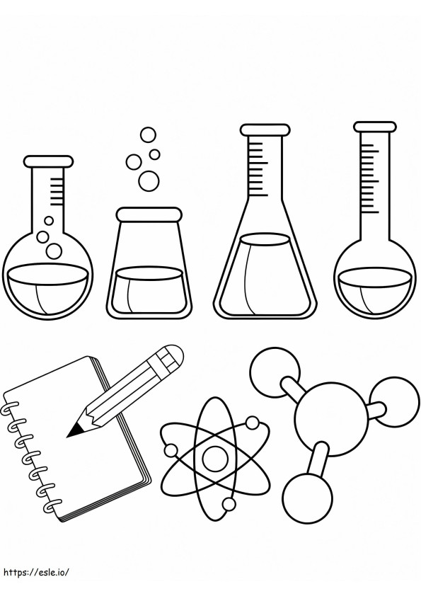 Coloriage Outils scientifiques 1 à imprimer dessin
