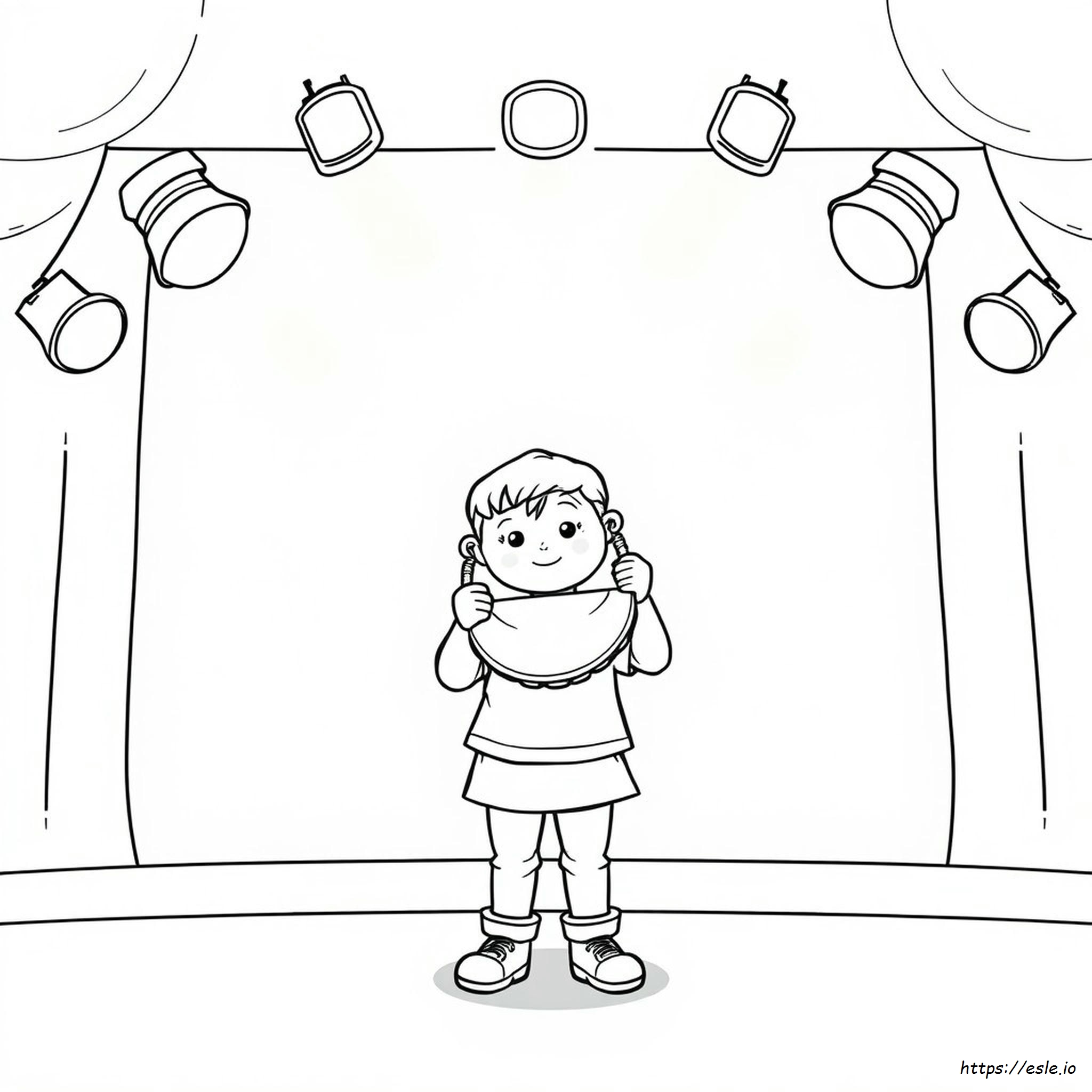 Tambourine Coloring