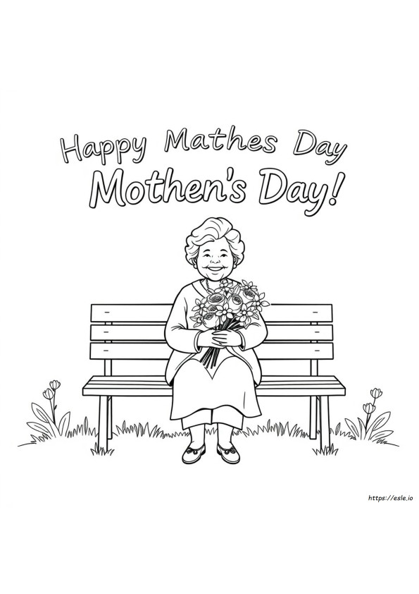 Festa Della Mamma Per La Nonna Da Colorare