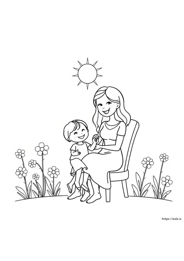 Disegni Da Colorare Per La Festa Della Mamma Per La Scuola Materna