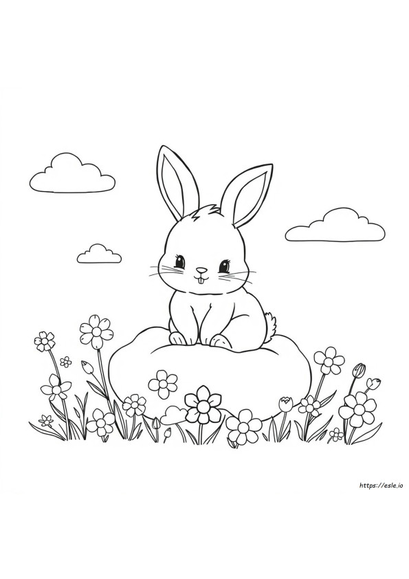 Coloriage Lapin Adorable