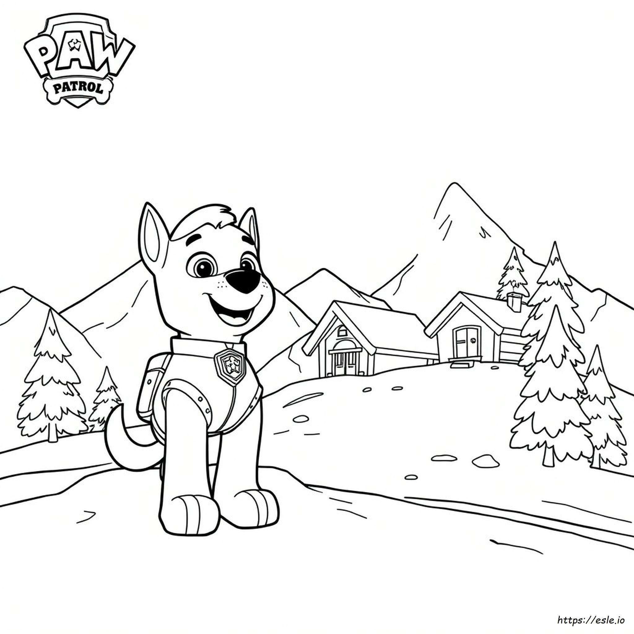 Paw Patrol Everest Ausmalbild
