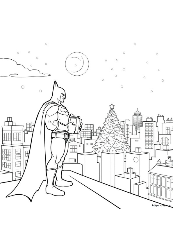 Coloriages Noël Batman