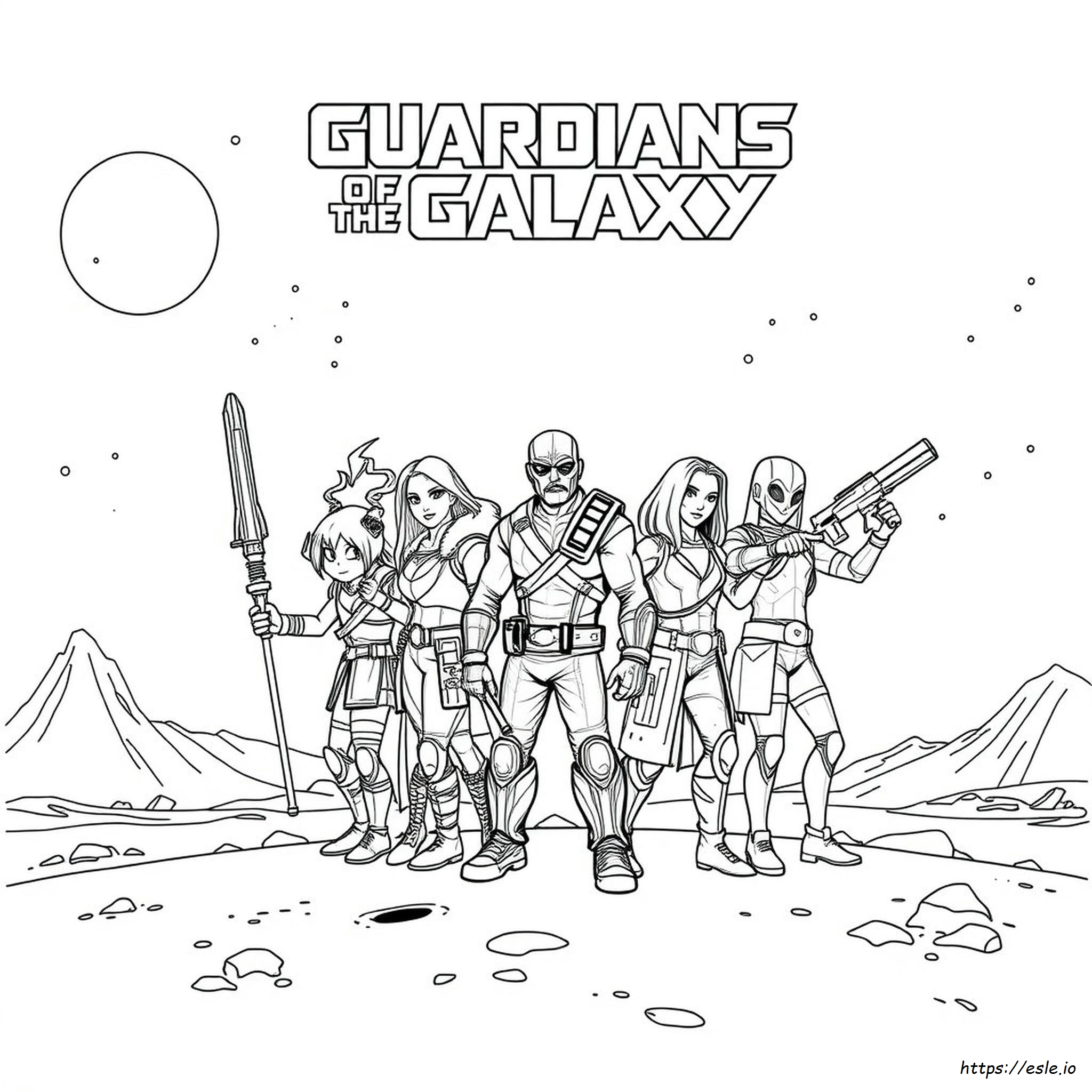 Guardians Of The Galaxy Vol 2 Ausmalbilder