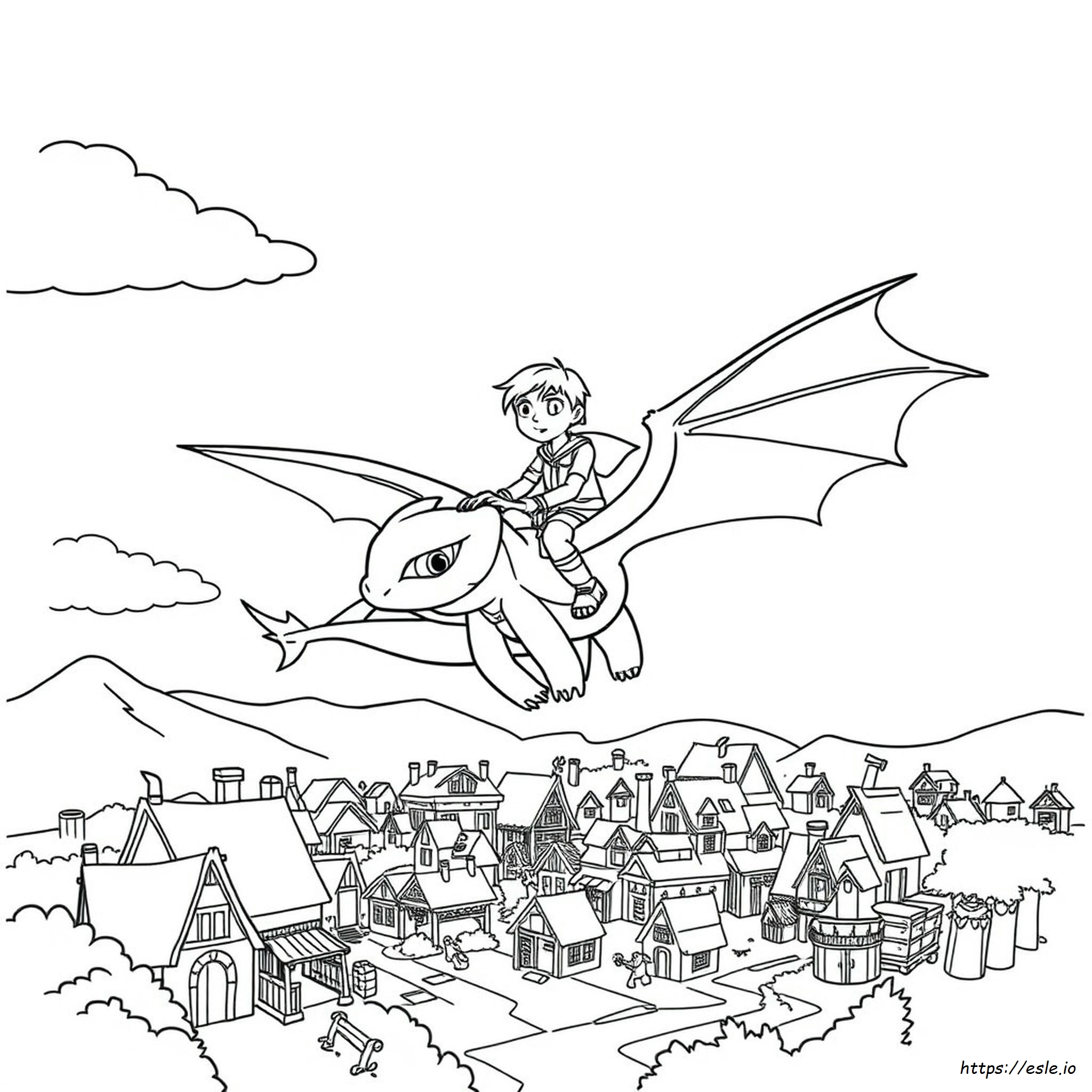 How To Train Your Dragon Characters Coloring Pages