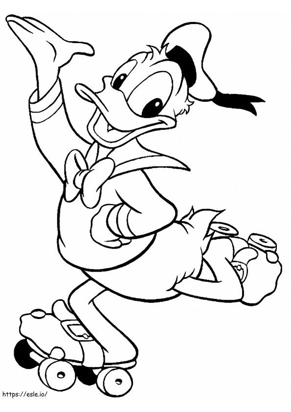 Happy Donald 2 coloring page