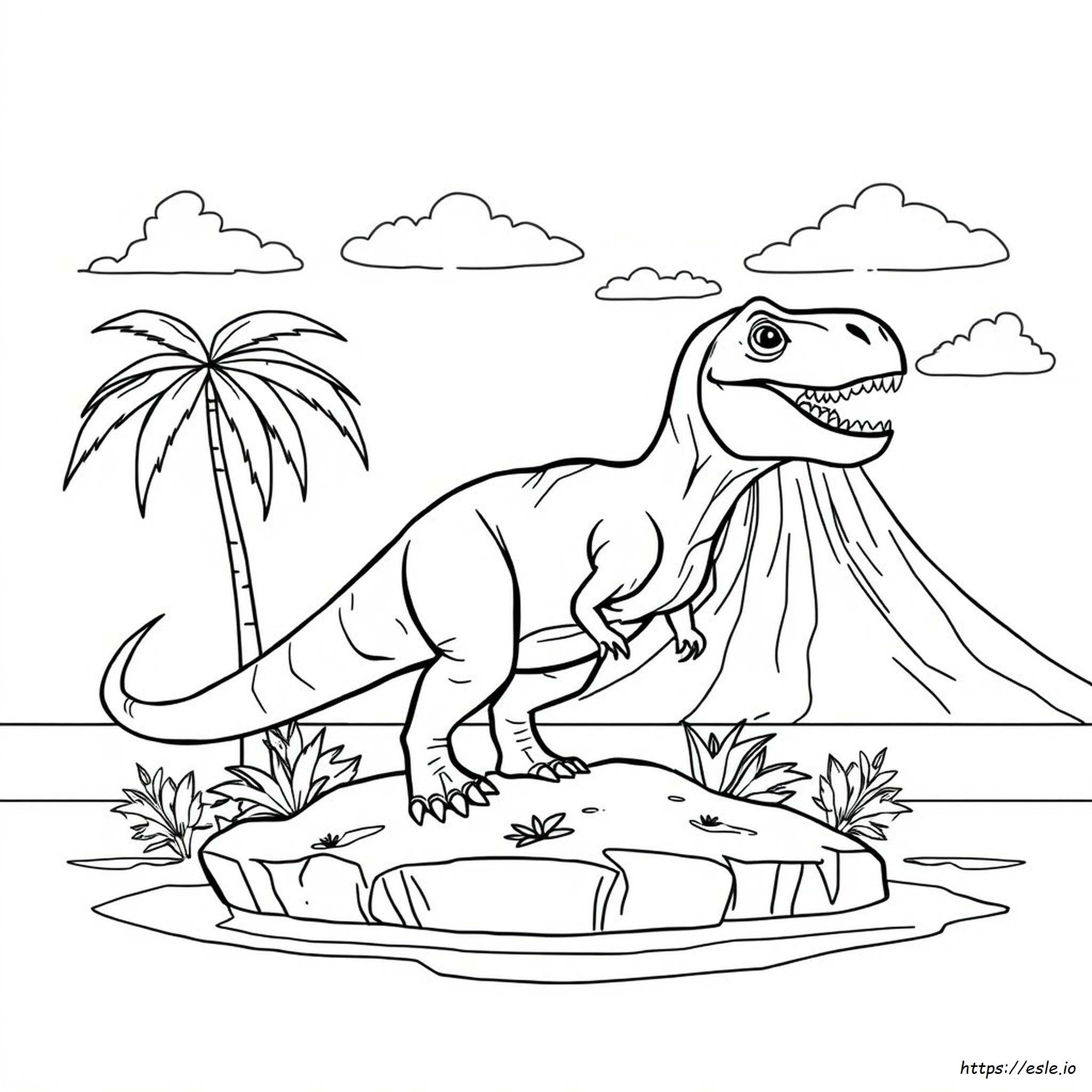 T-Rex Ausmalbilder Kostenlos