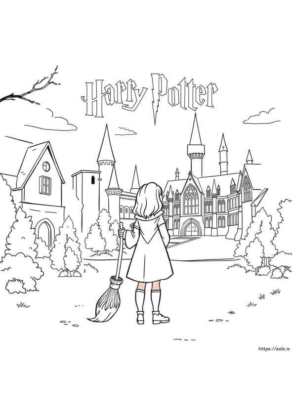 Gambar Mewarnai Ginny Harry Potter
