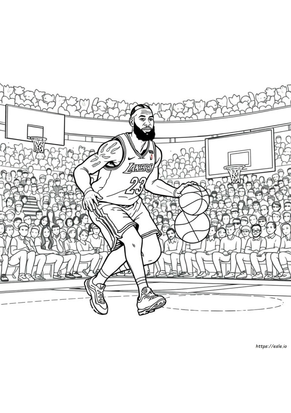 Lebron Ausmalbilder