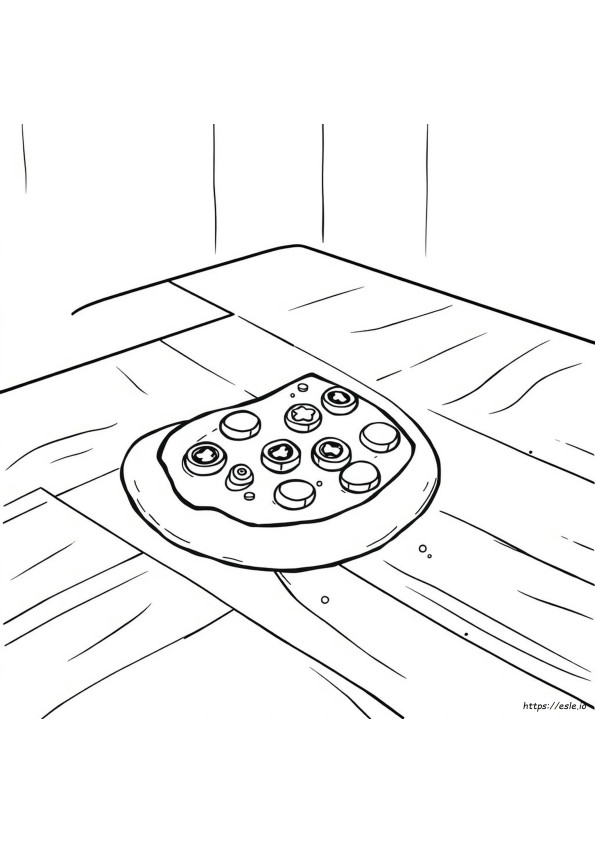 Pizza Slice Coloring Sheet