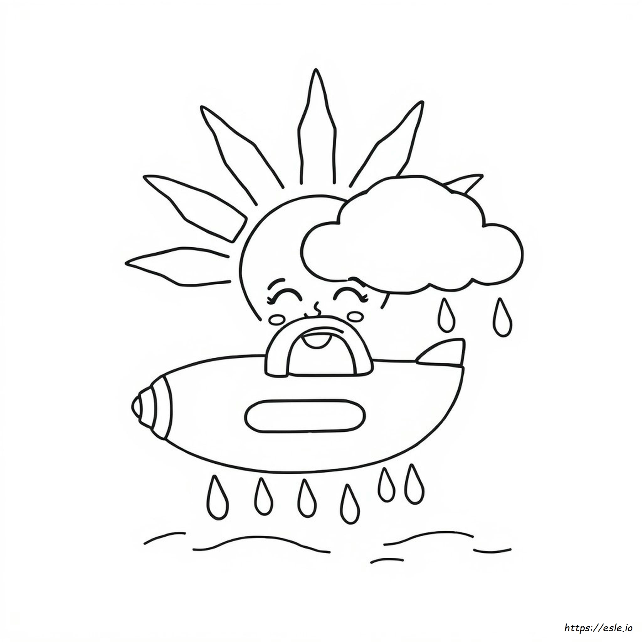 Disegni Da Colorare Sul Tempo Atmosferico Per La Scuola Materna