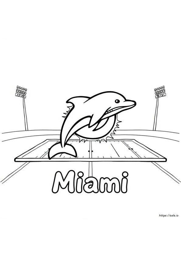 Dolphins Nfl Coloring Page