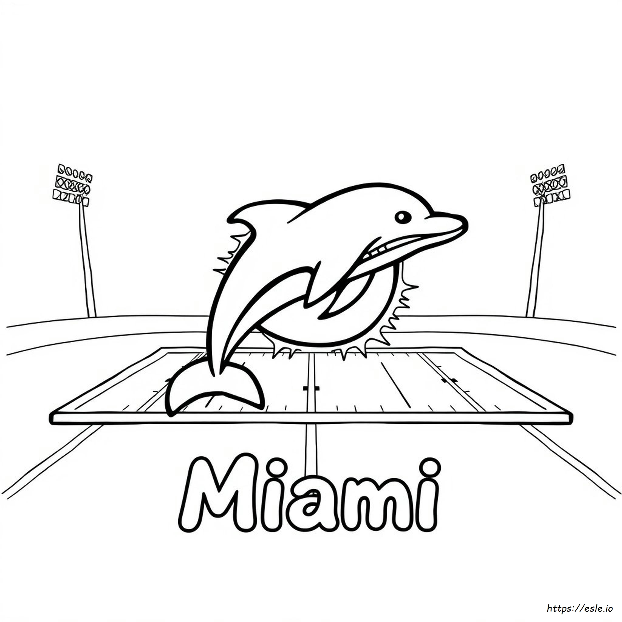 Dolphins Nfl Coloring Page