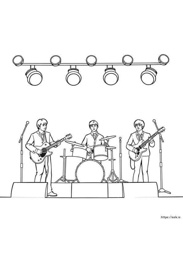 Halaman Mewarnai The Beatles