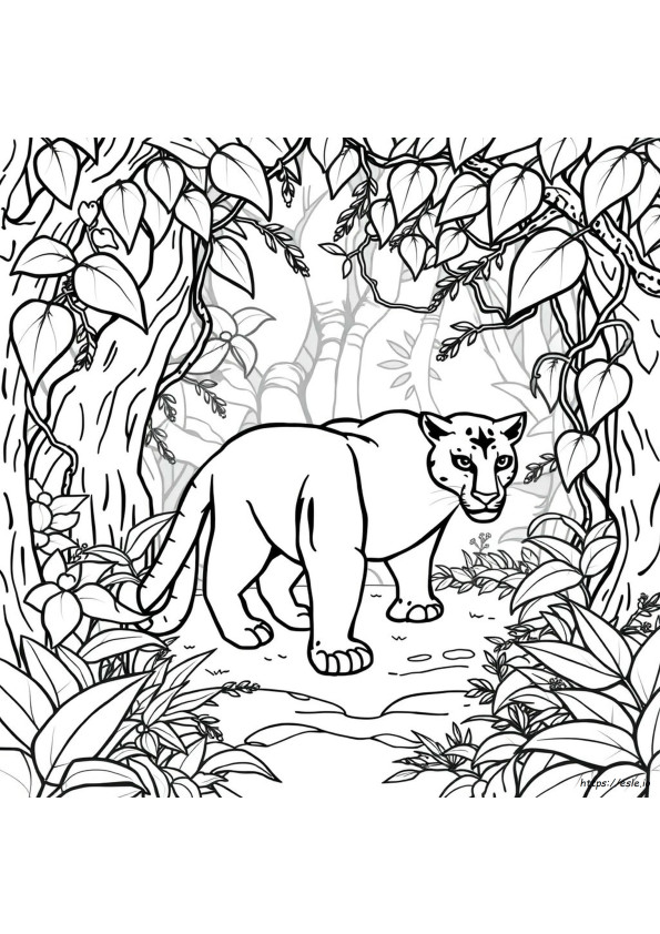 Gambar Mewarnai Black Panther