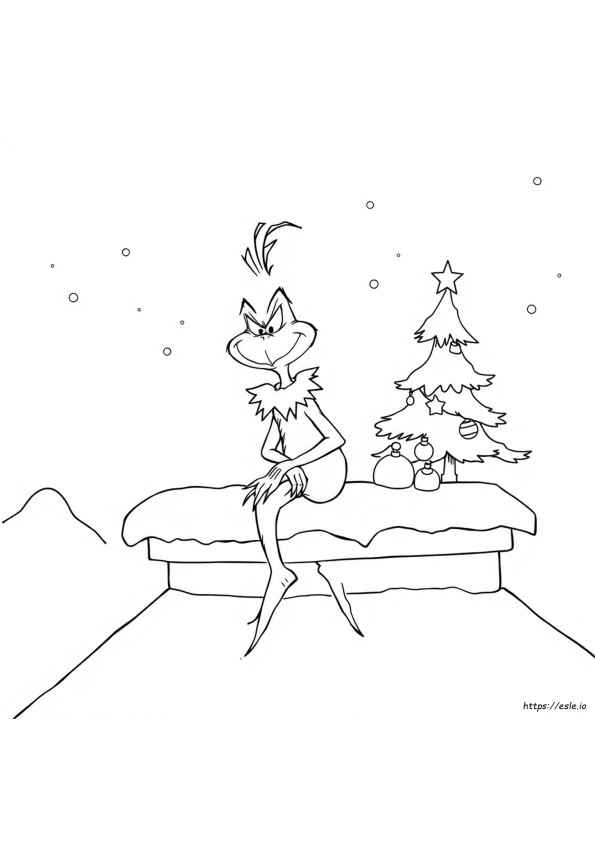 The Grinch Cartoon Coloring Pages