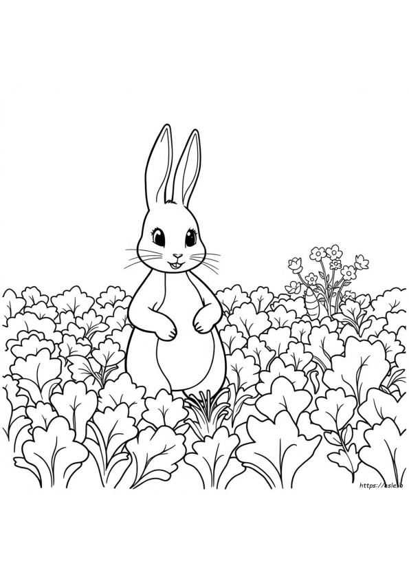 簡単なピーターラビット ぬりえ