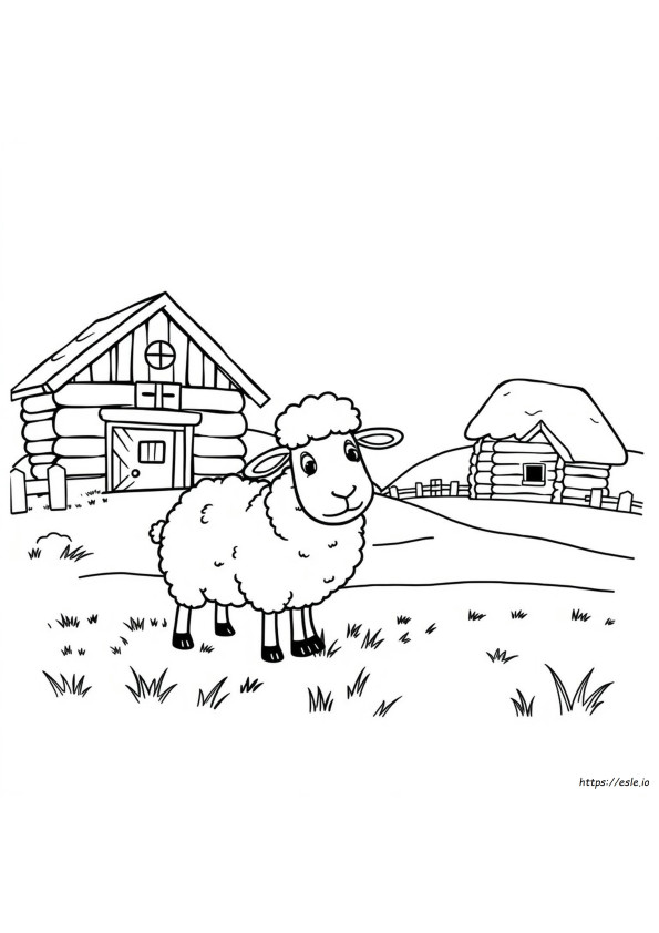 Coloriage Russell Le Mouton