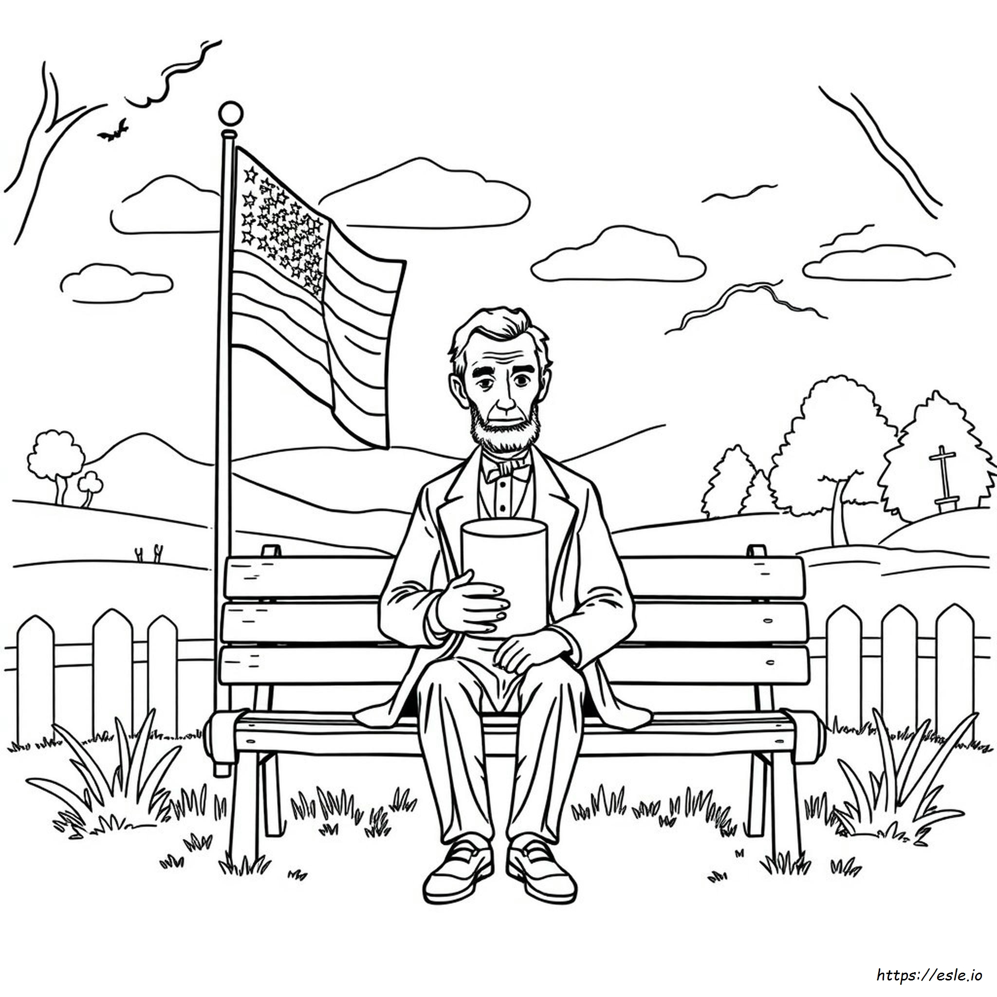 Abe Lincoln Coloring Page