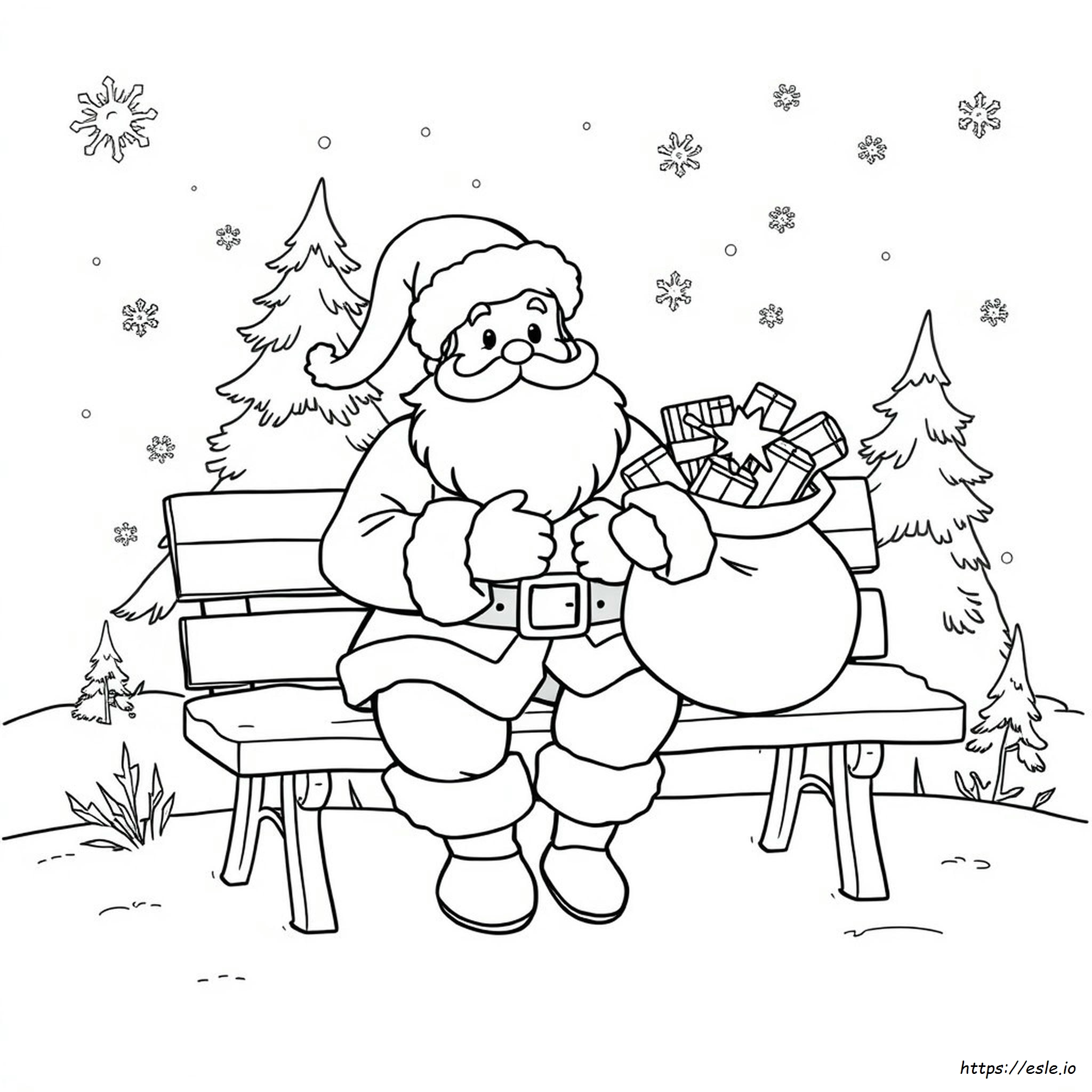 Disegni Facili Di Babbo Natale Da Colorare
