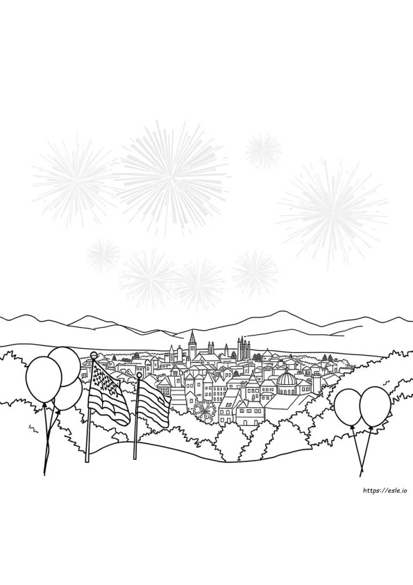 Fourth Of July Coloring Pages
