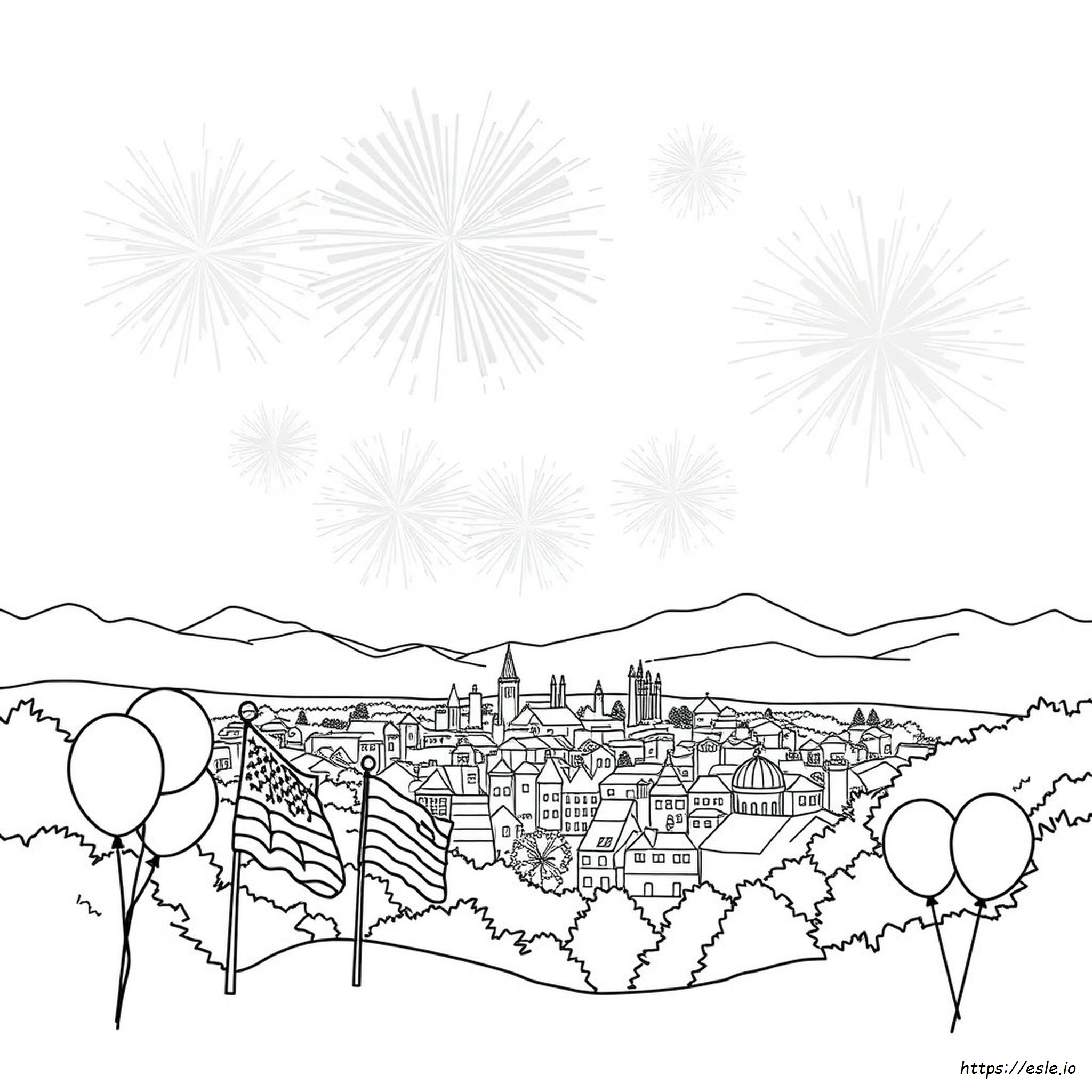 Fourth Of July Coloring Pages