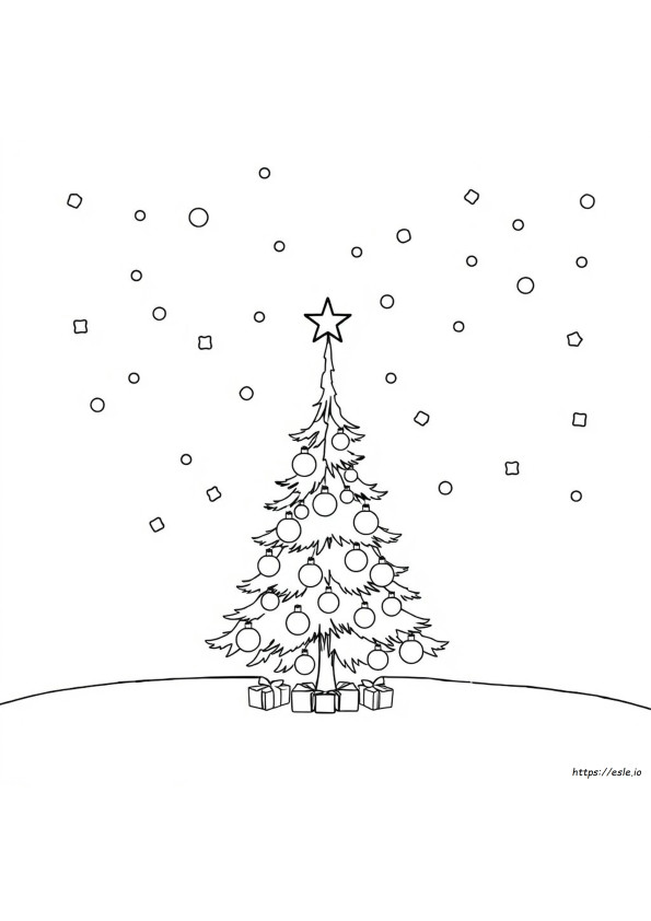 Gambar Mewarnai Natal Sederhana Yang Dapat Dicetak
