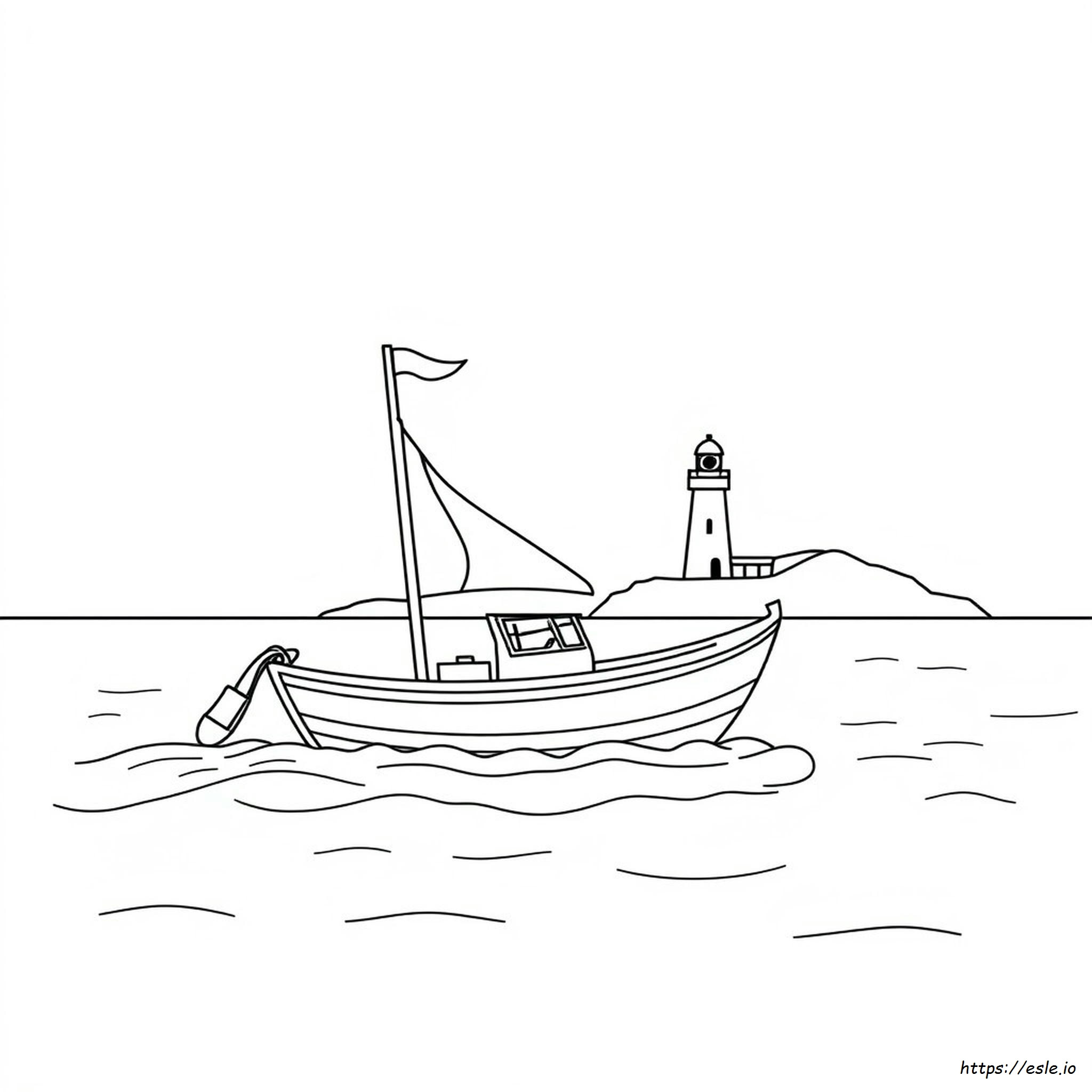 Perahu Gambar Mewarnai