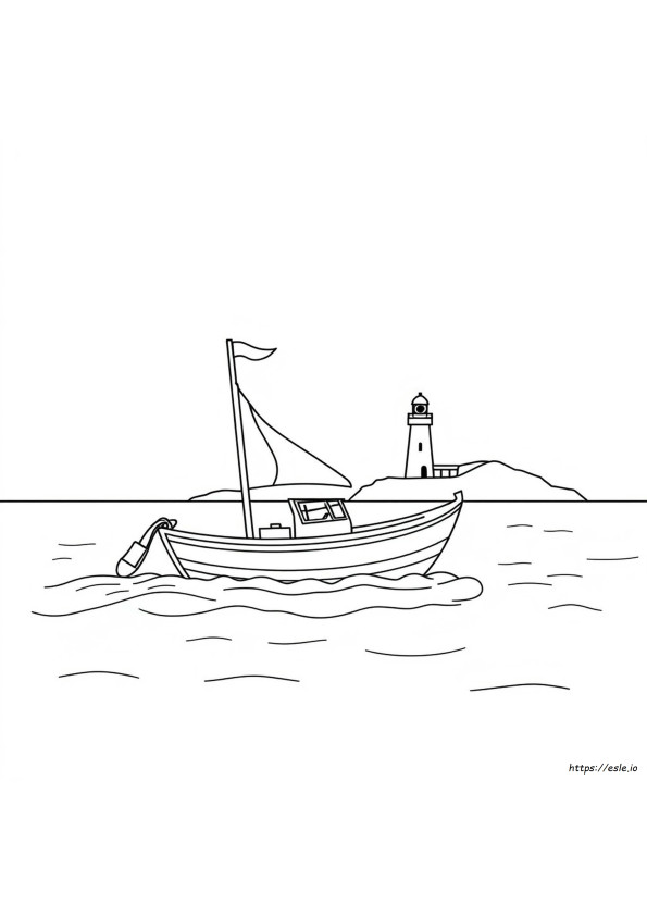 Perahu Gambar Mewarnai