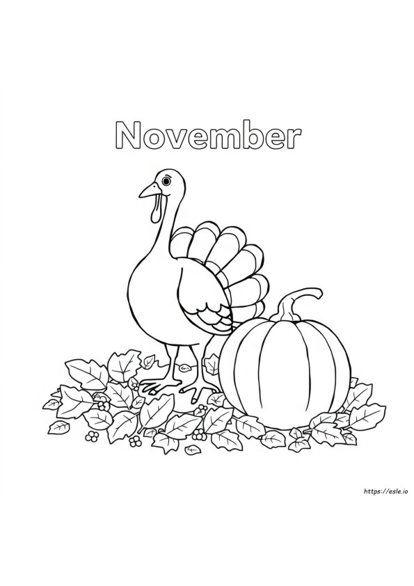 November Ausmalbilder