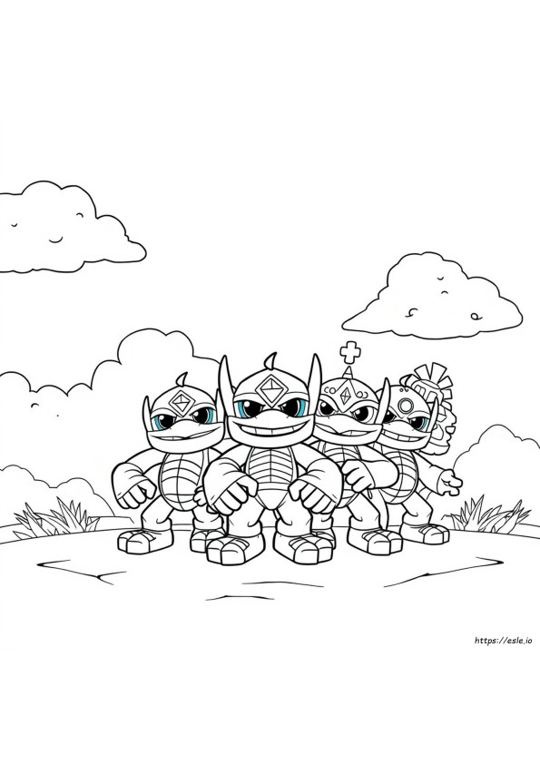Skylanders Para Colorir