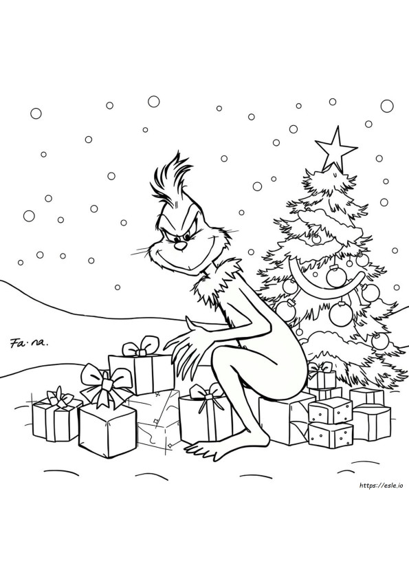 Grinch Mewarnai Dengan Angka