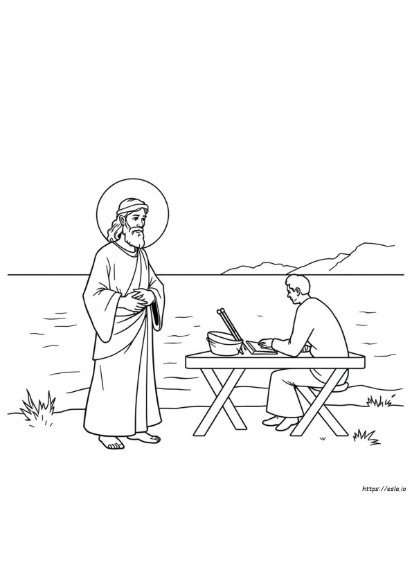 Jesus Calls Levi Coloring Pages