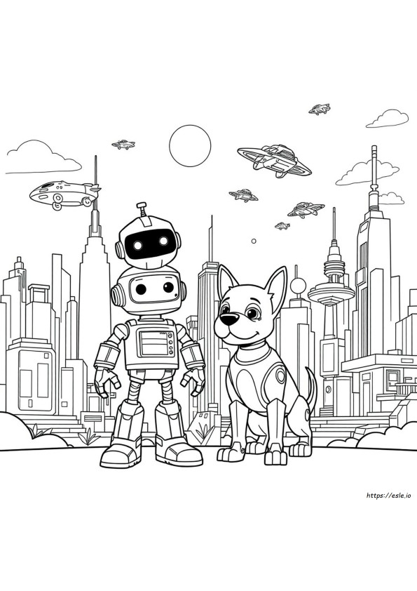 Robot Pj Da Colorare