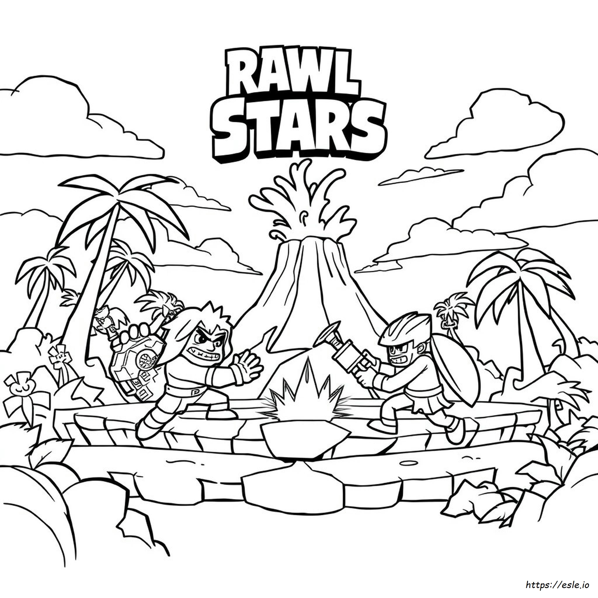 Yazdırılabilir Brawl Stars Boyama Sayfası