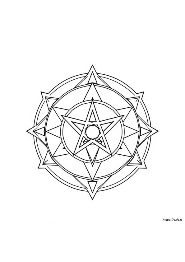 Gambar Mewarnai Geometri Suci