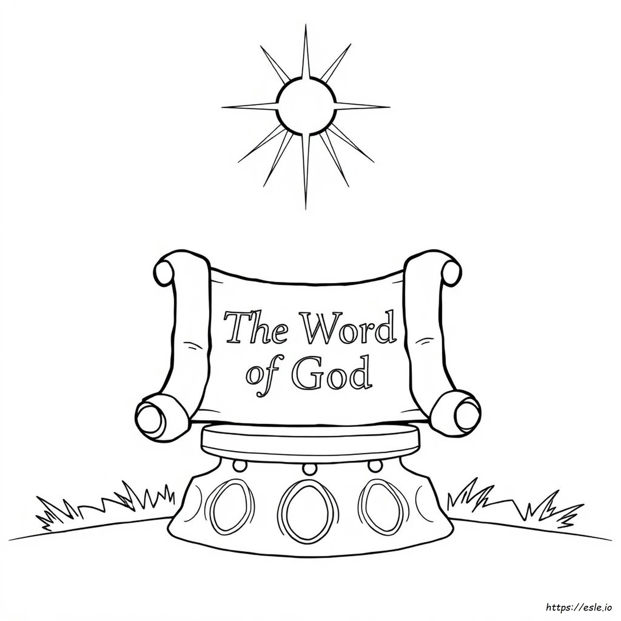 The Word Of God Coloring Page