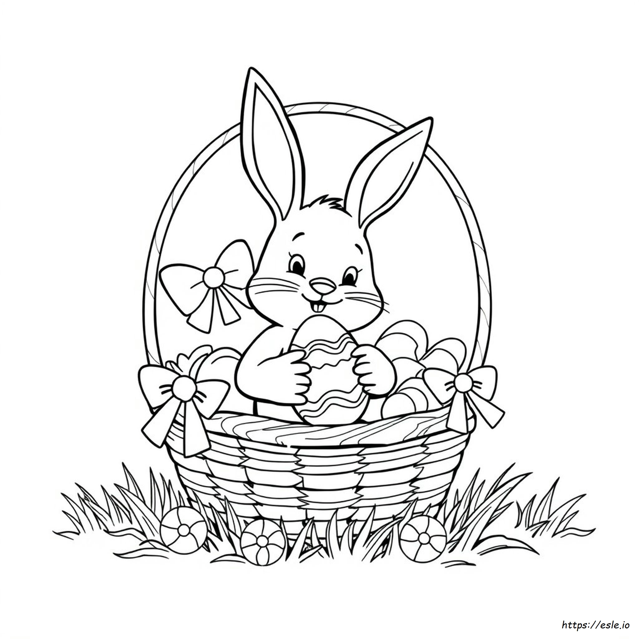 Easter Basket Colouring Pages