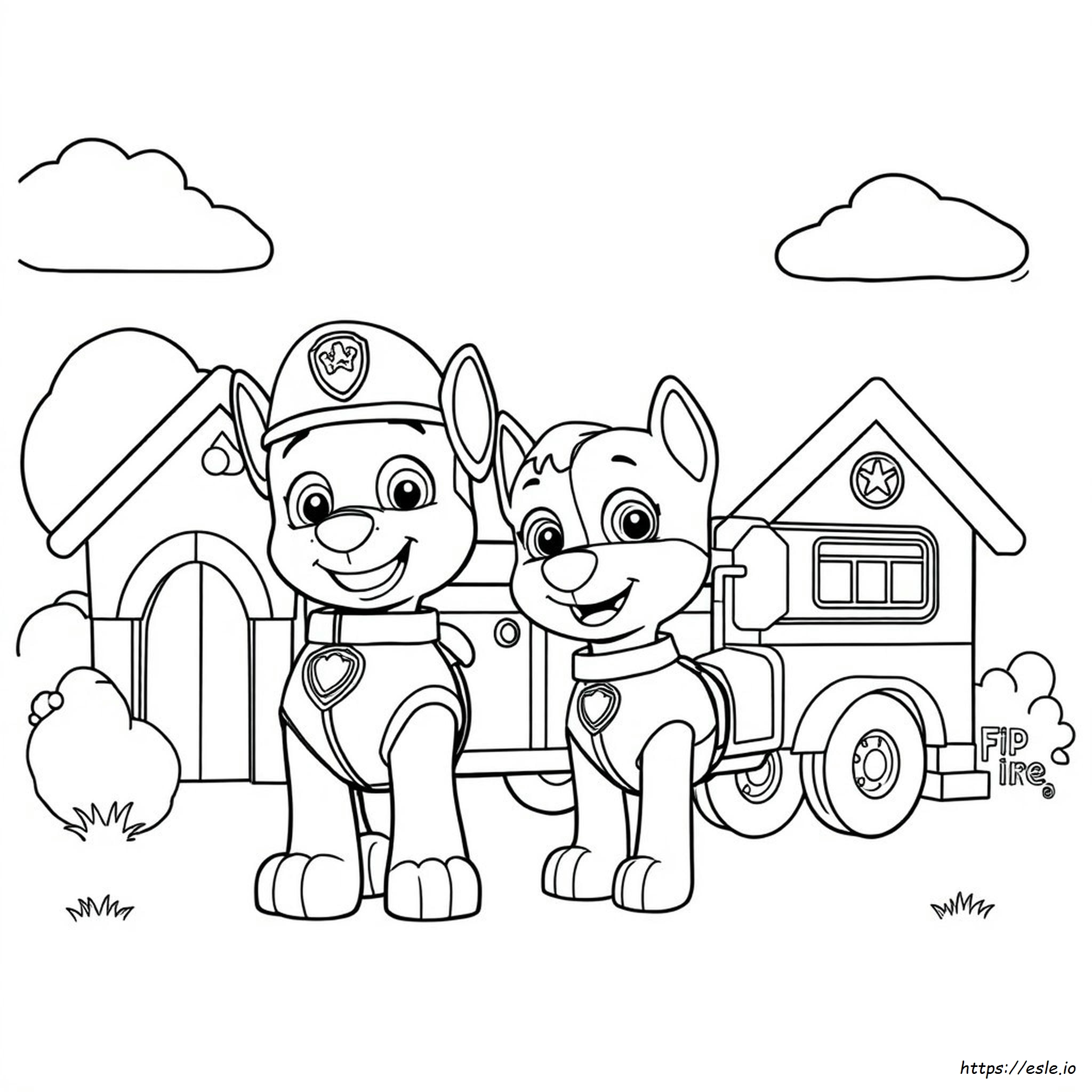 Paw Patrol Kleurplaten kleurplaat
